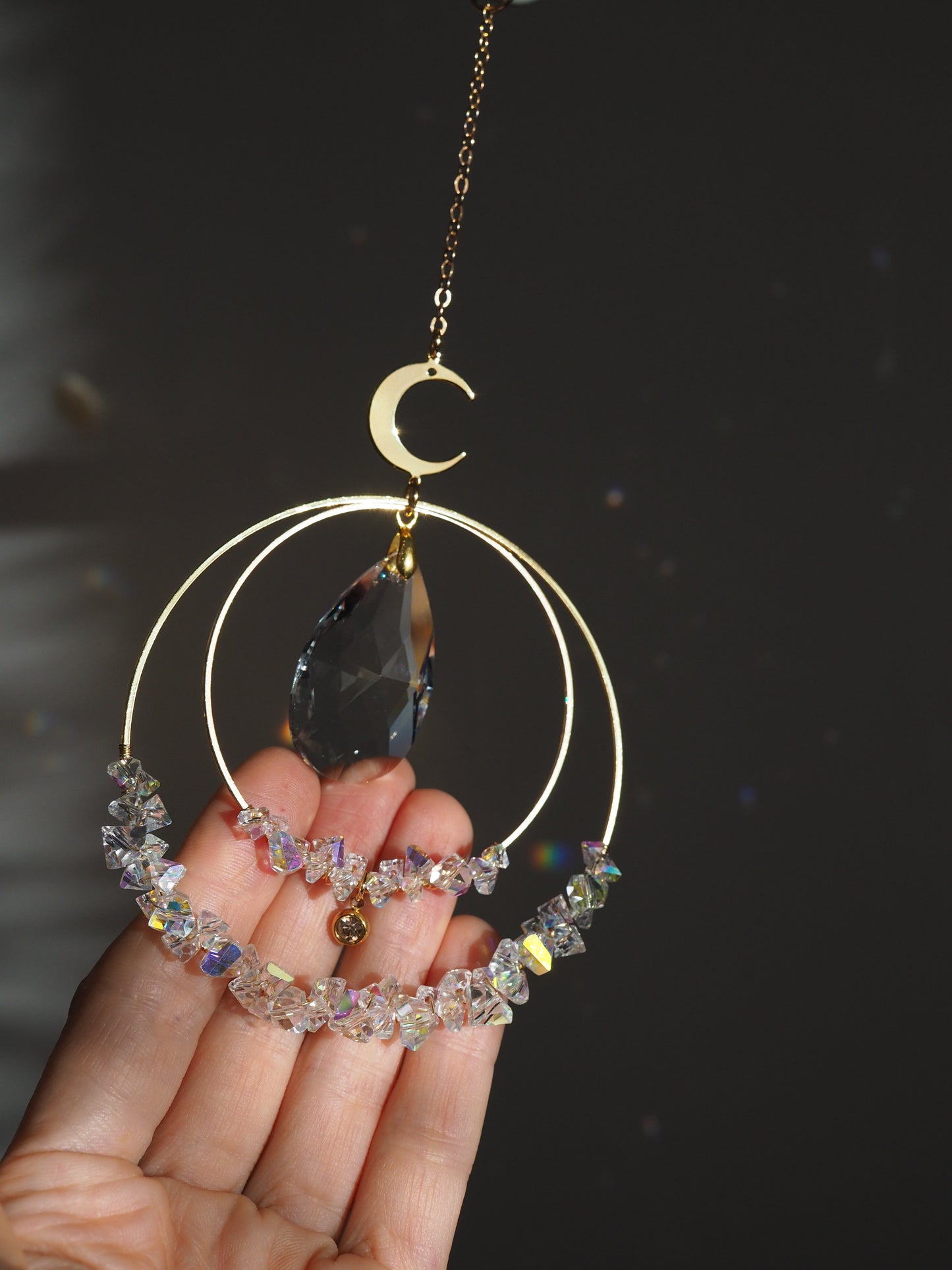 Swarovski kristályokkal felfűzött Napfogó