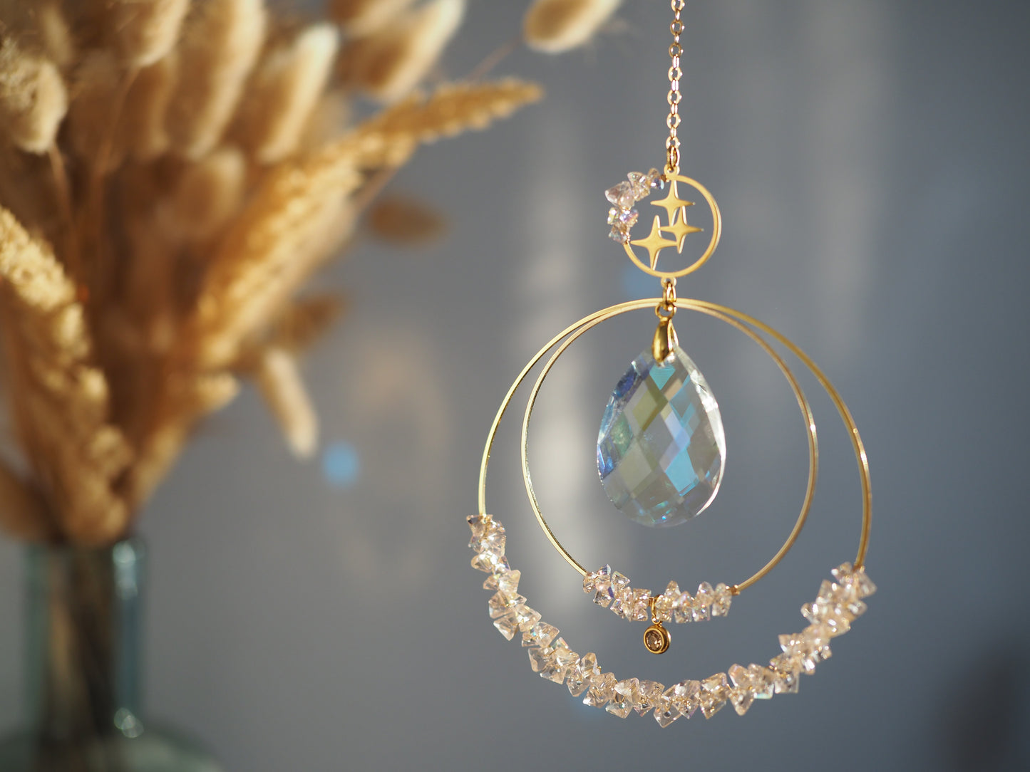 Swarovski kristályokkal felfűzött Napfogó