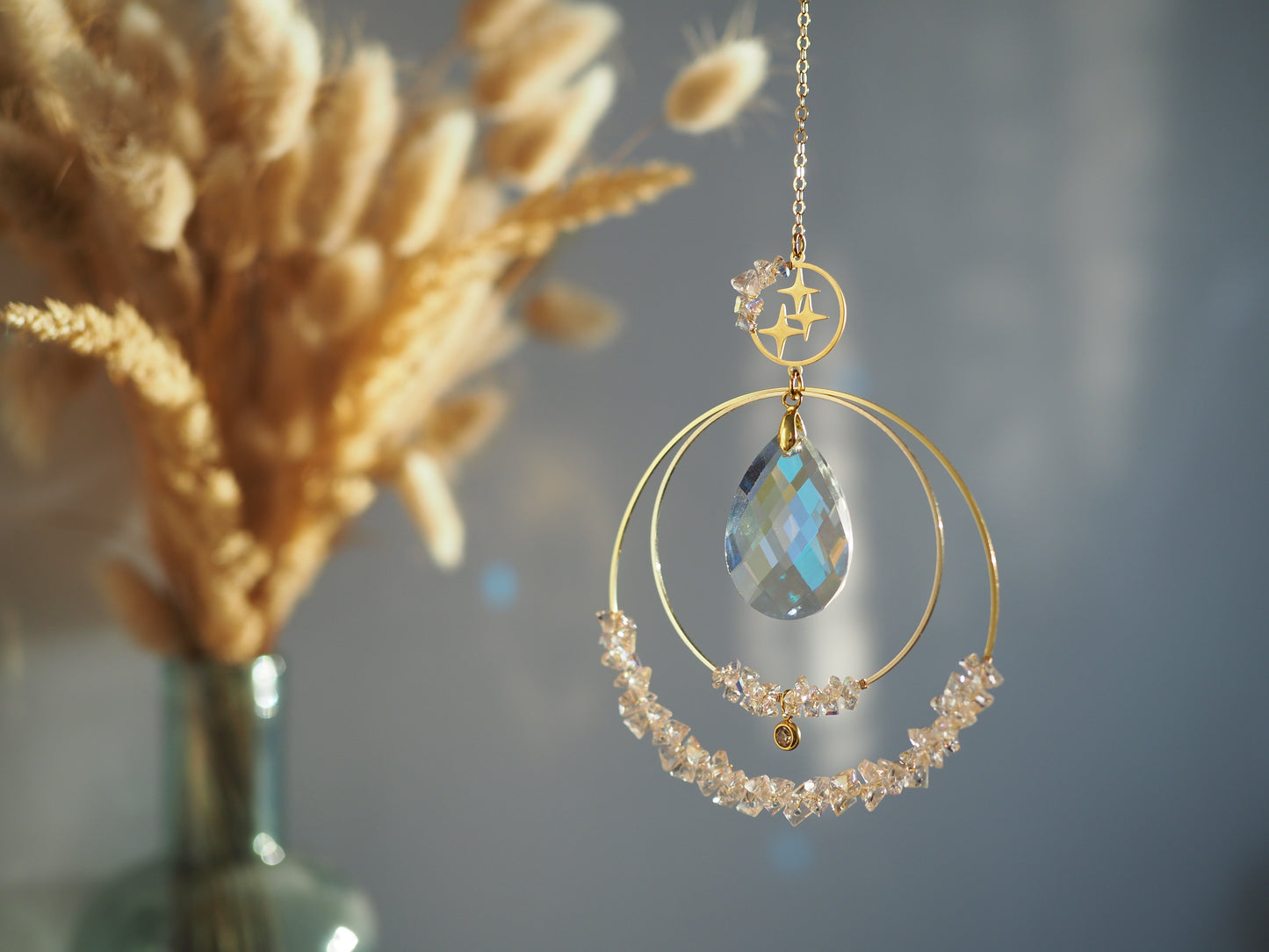 Swarovski kristályokkal felfűzött Napfogó