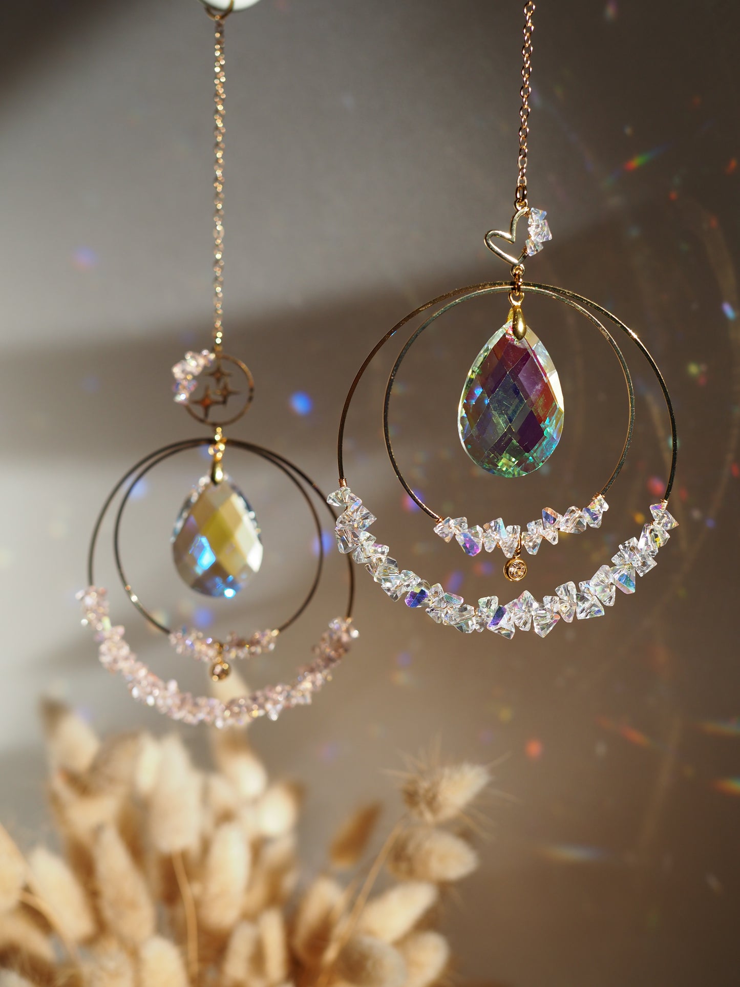 Swarovski kristályokkal felfűzött Napfogó