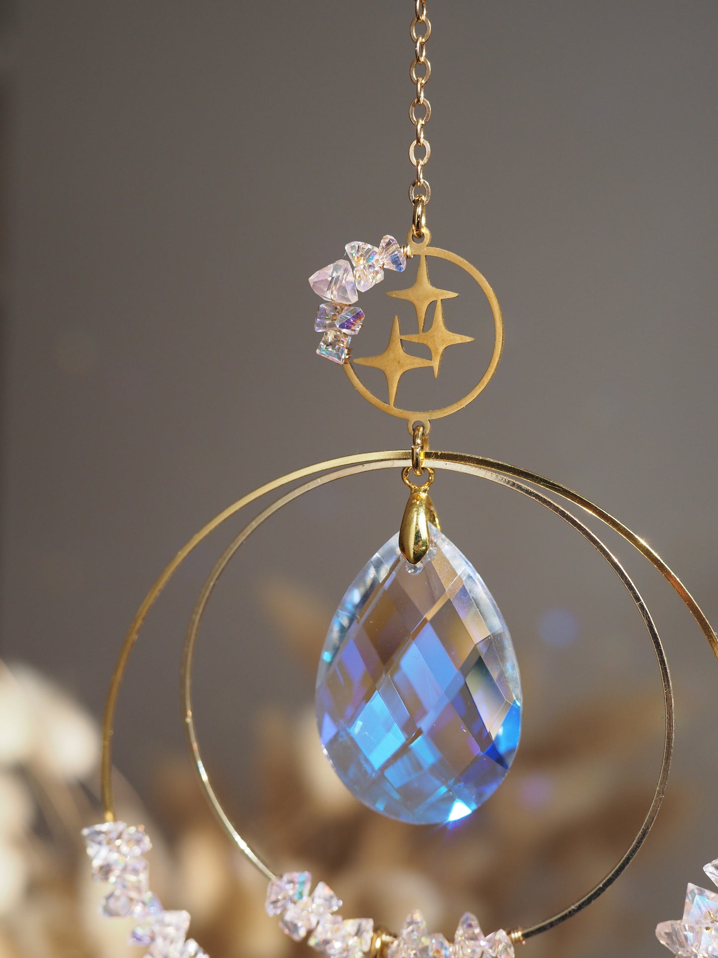 Swarovski kristályokkal felfűzött Napfogó