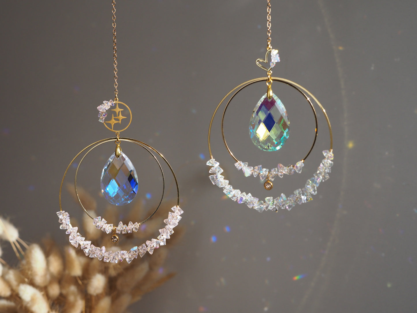 Swarovski kristályokkal felfűzött Napfogó