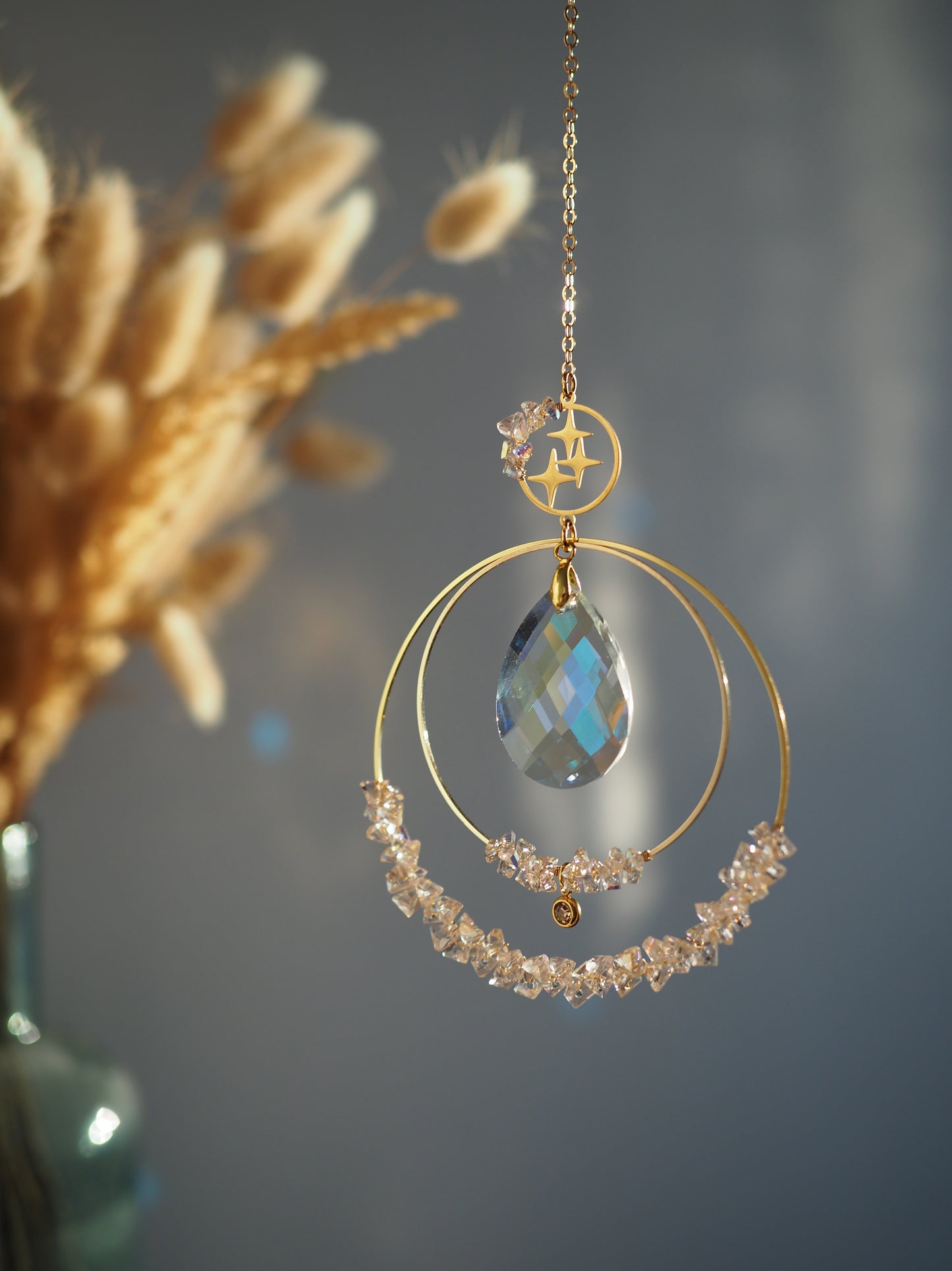 Swarovski kristályokkal felfűzött Napfogó