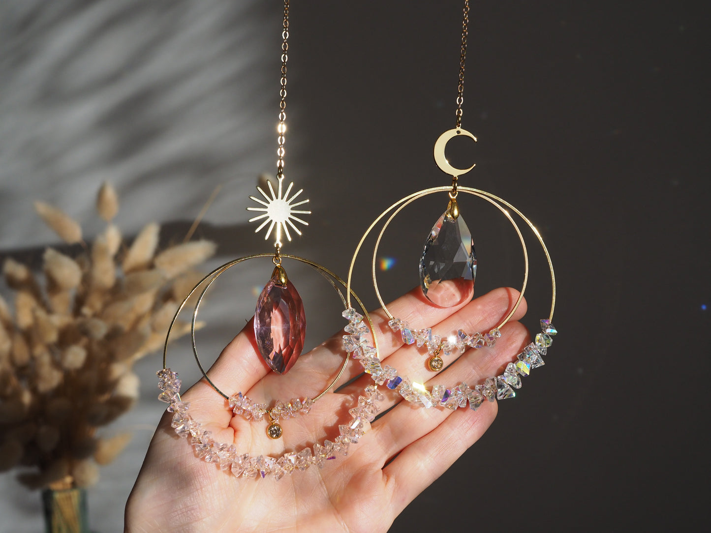 Swarovski kristályokkal felfűzött Napfogó