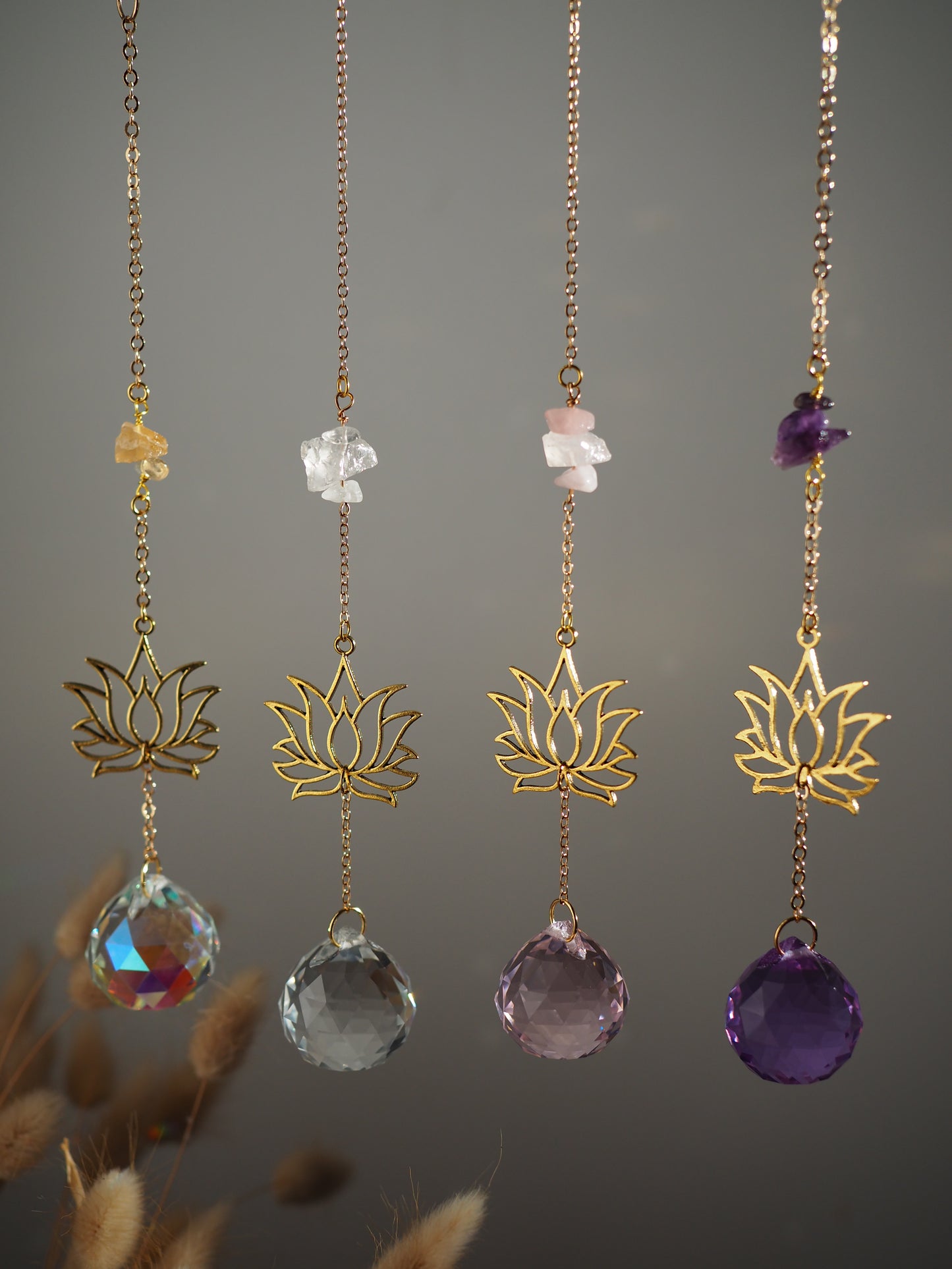 Hold medálos kristály függő napfogó - suncatcher