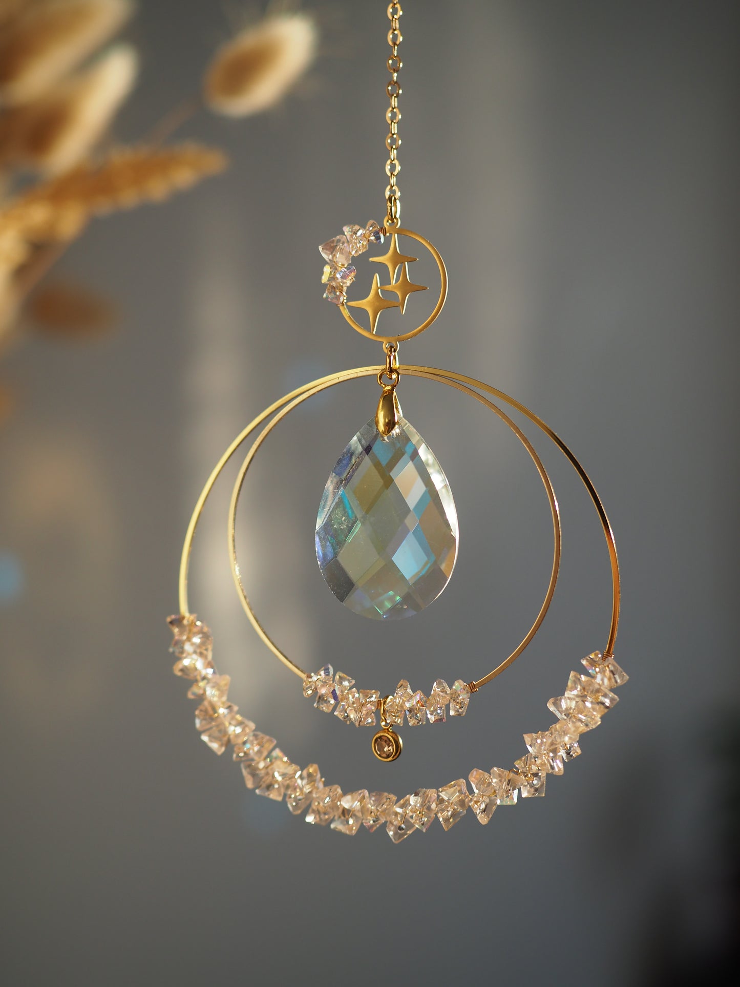 Swarovski kristályokkal felfűzött Napfogó