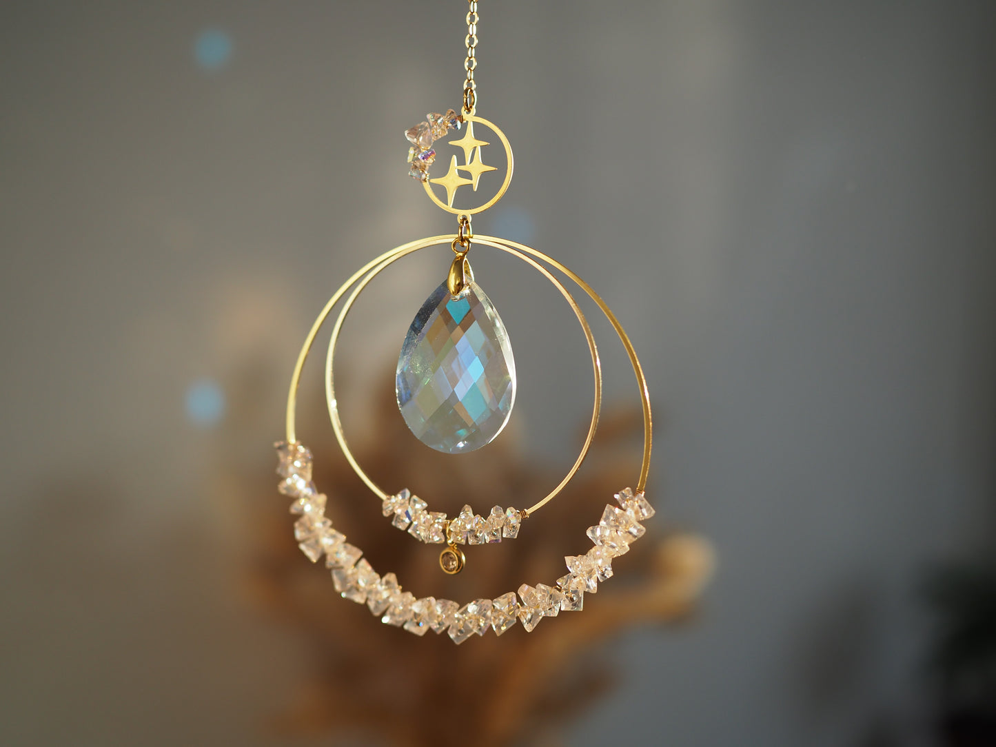 Swarovski kristályokkal felfűzött Napfogó