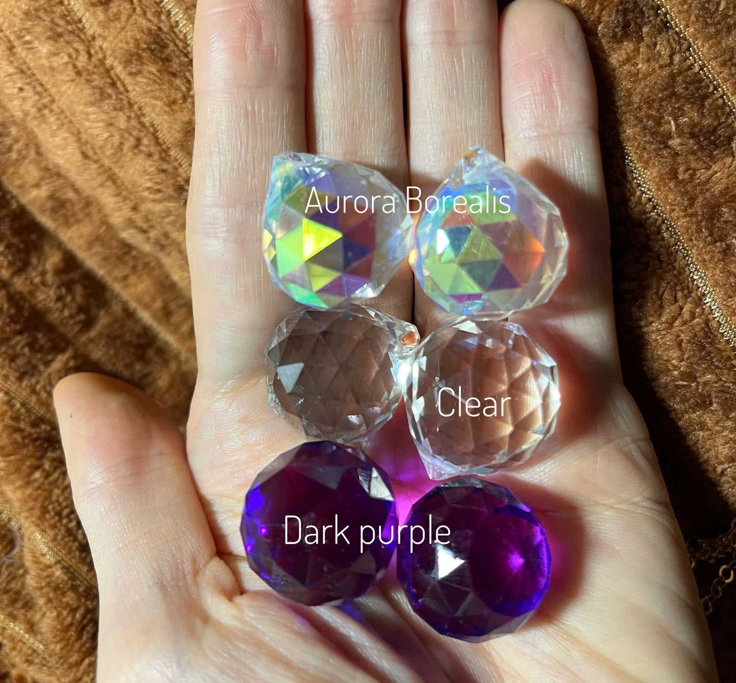 Housewarming gift-Tosca elegant 18K GOLD PLATED sun catcher, rainbow prism, gift for her,light diffuser,window decoration,Birthday gift