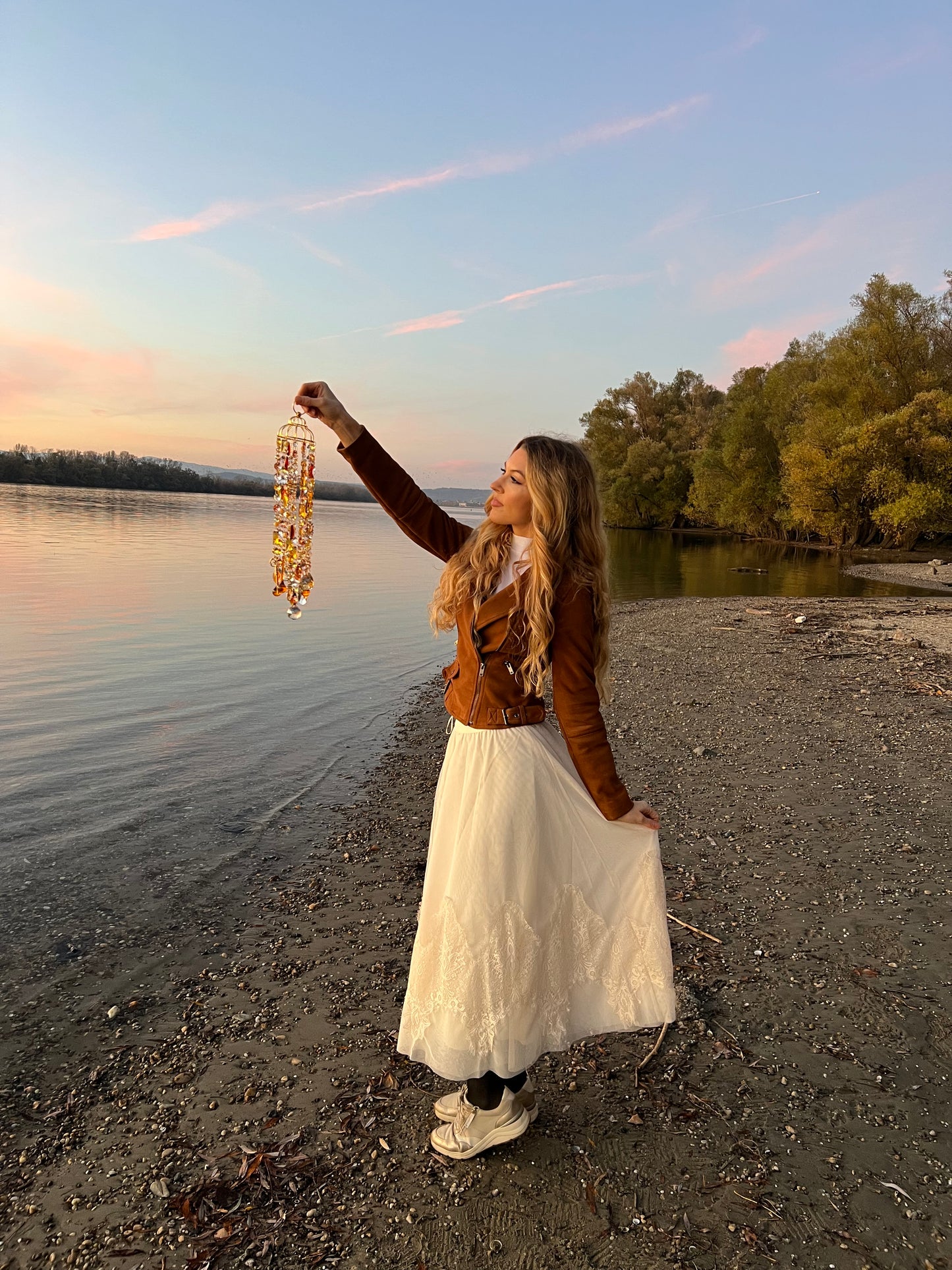 Aria- sárga kristály Szélcsengő - Napfogó