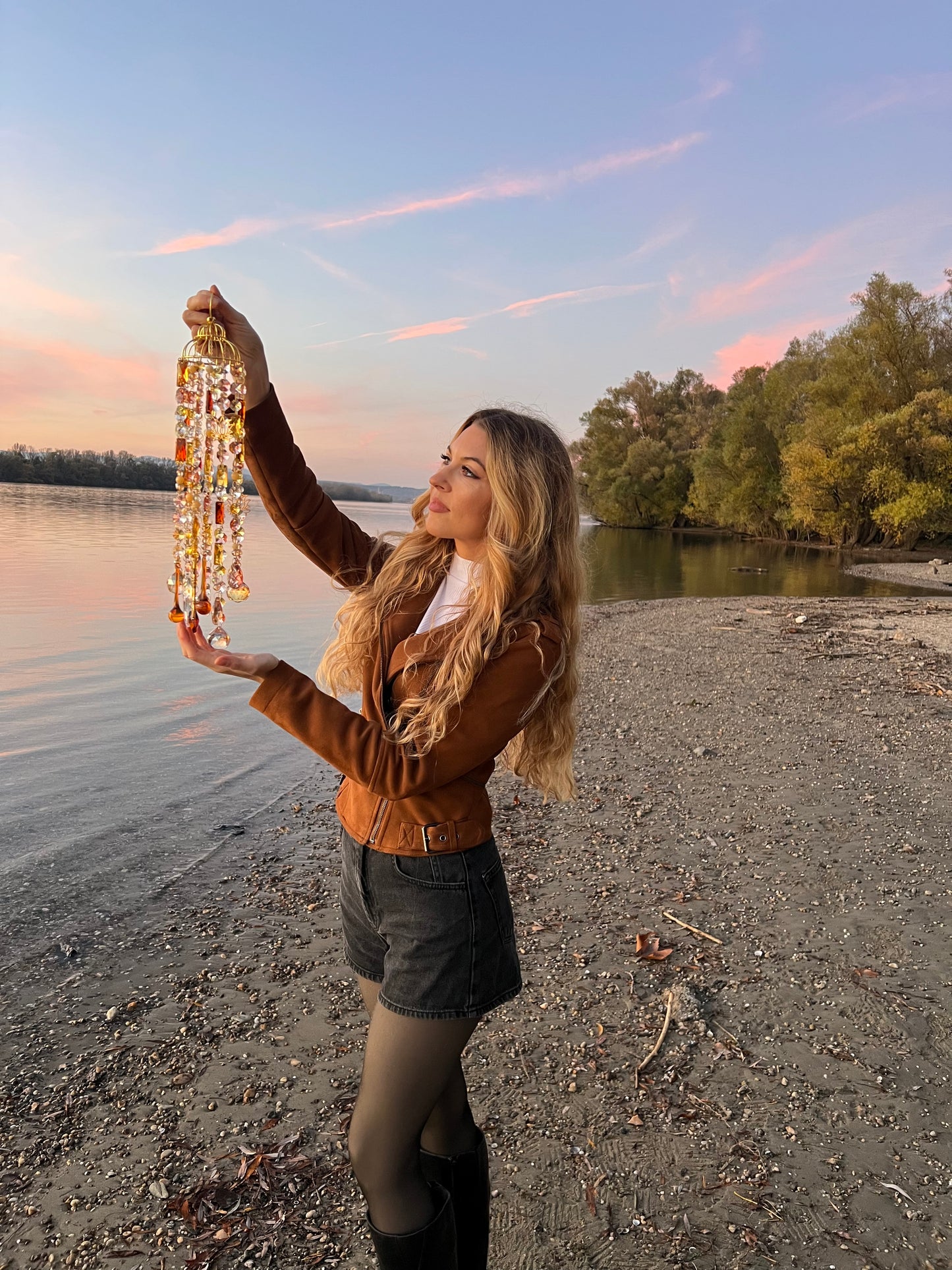 Aria- sárga kristály Szélcsengő - Napfogó