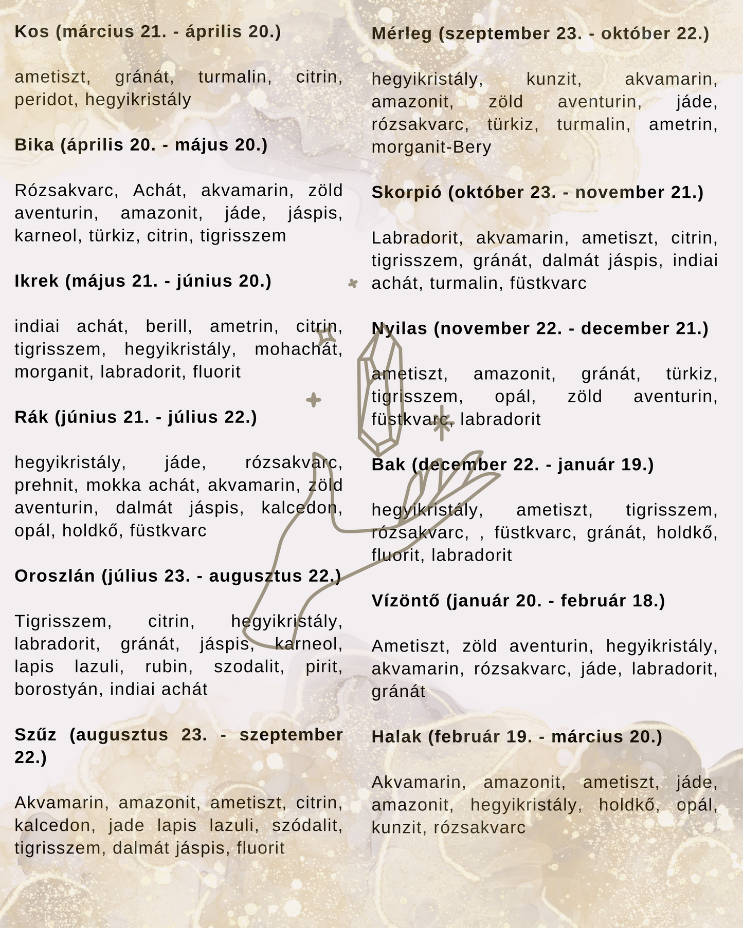 Lana Horoszkópos napfogó, autó dekor