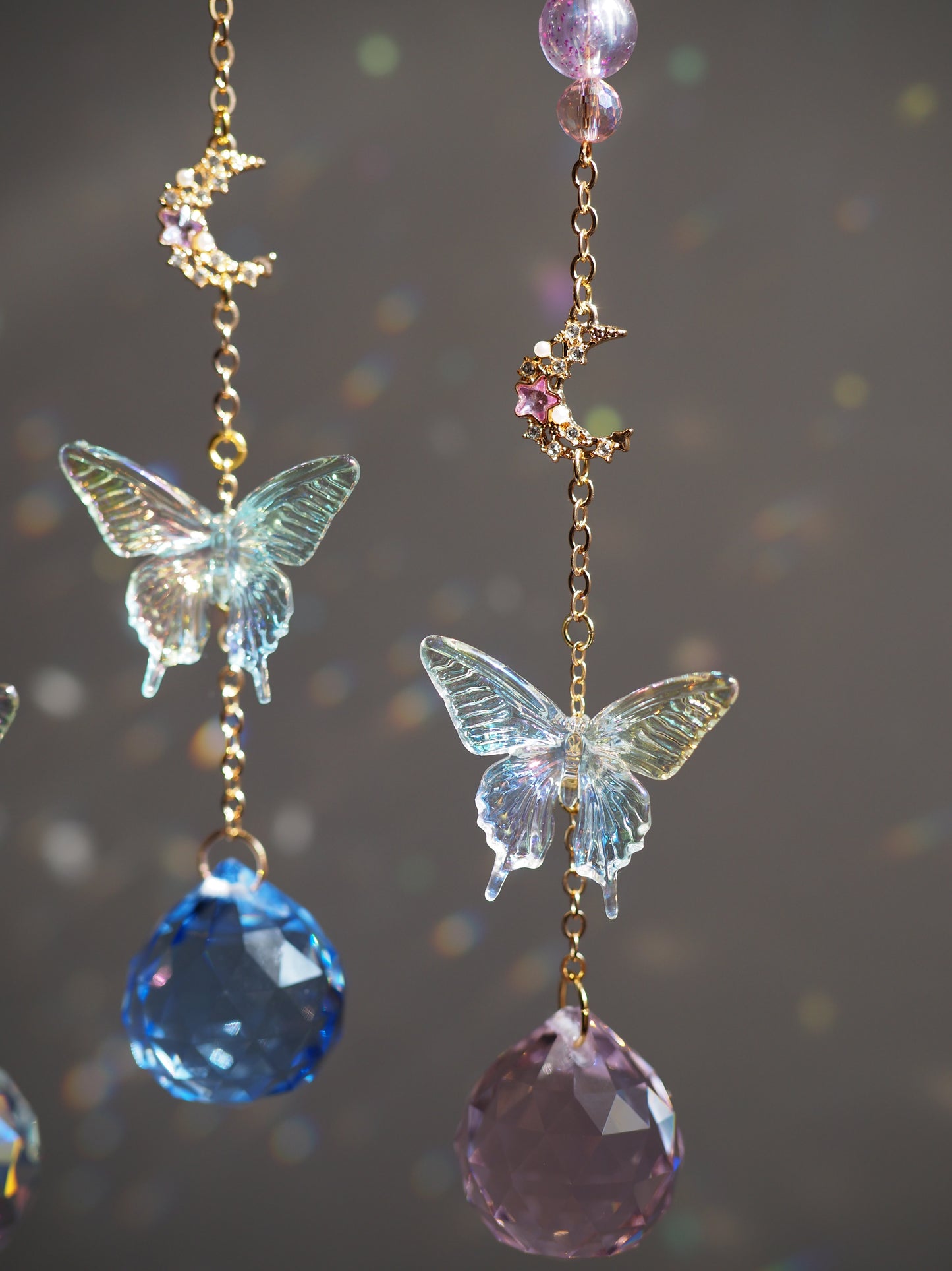 Pillangós kristály függő napfogó - suncatcher