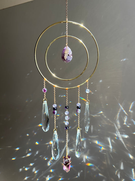 Tahira- ametiszt kristály napfogó